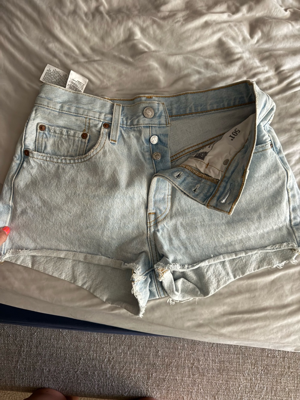 Light Wash Levi button fly